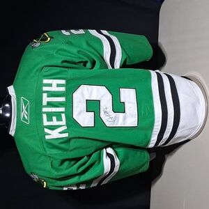 Chicago Blackhawks Duncan Keith Signed St. Patrick’s Day Jersey